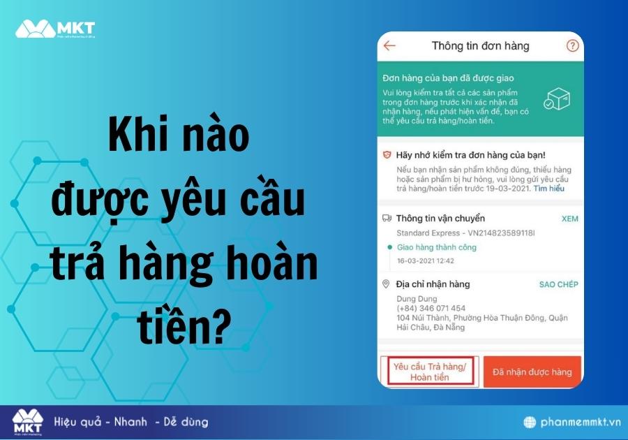 Quy trình trả hàng hoàn tiền Shopee cho người mua