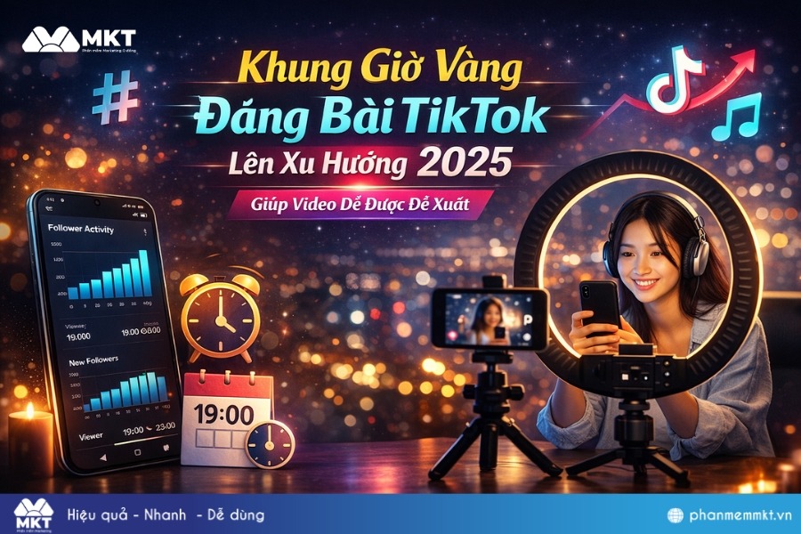 Khung giờ vàng đăng bài TikTok lên xu hướng 2025   