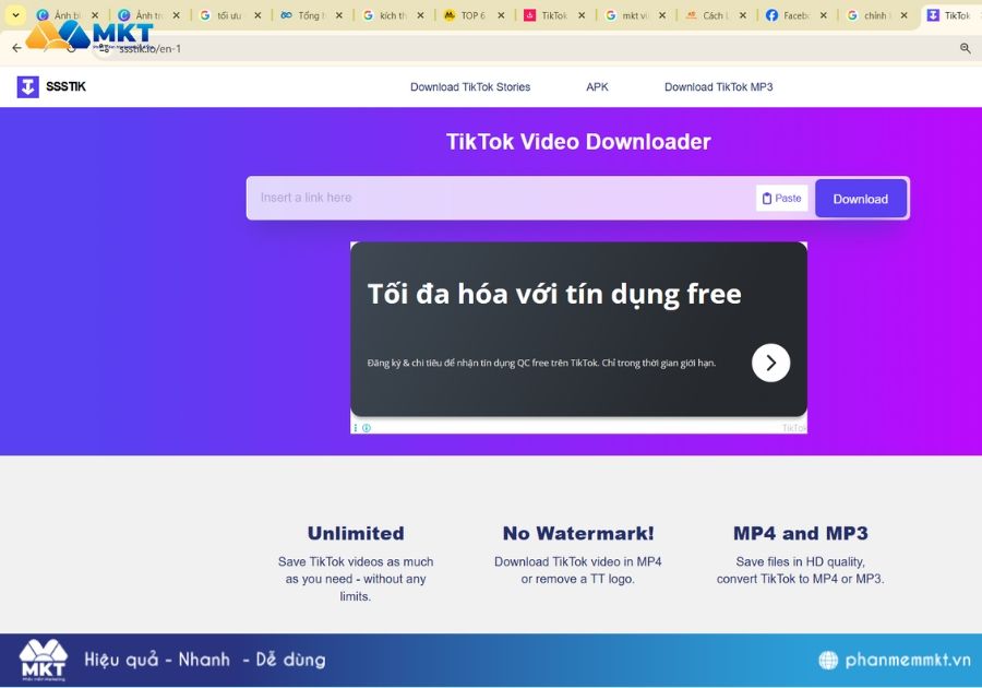 Tải video TikTok không logo