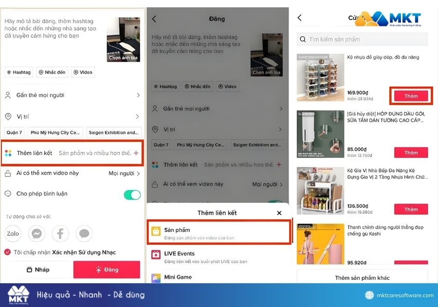 Cách gắn link sản phẩm affiliate trên Tiktok
