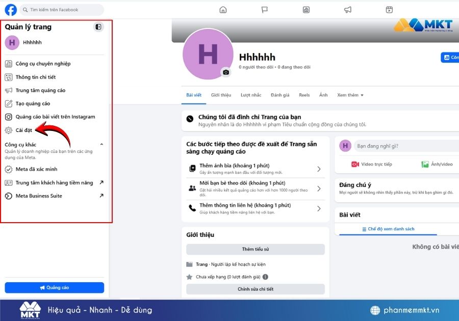 Tại sao không đổi tên fanpage được