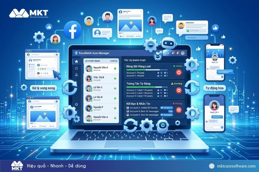 Phần mềm auto Facebook