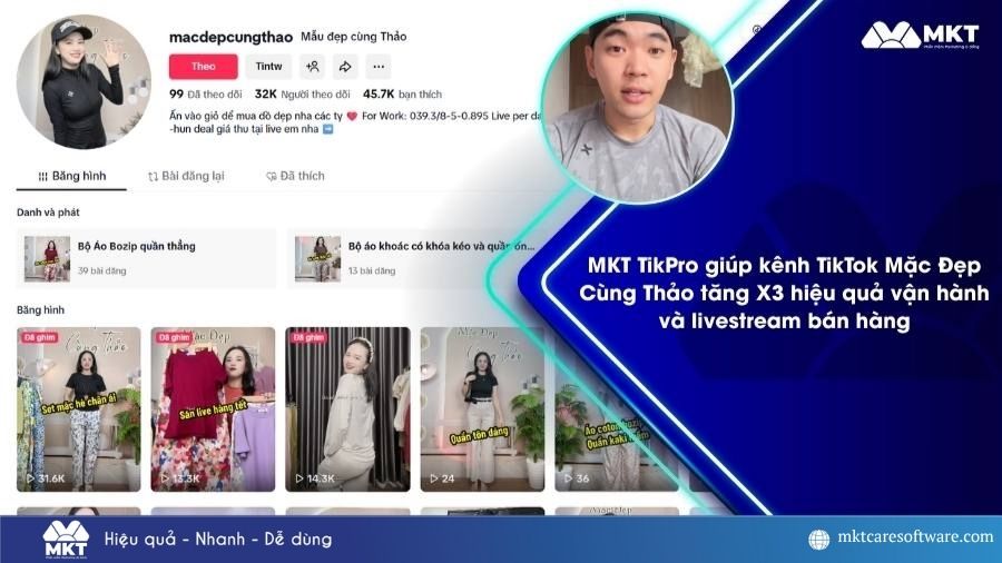 Vận hành kênh TikTok bán hàng