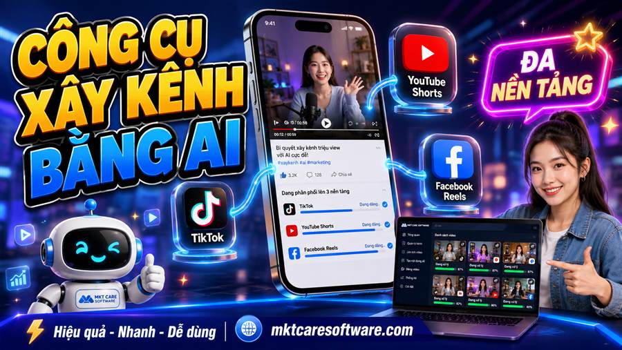 cong cu xay kenh bang AI da nen tang 2026