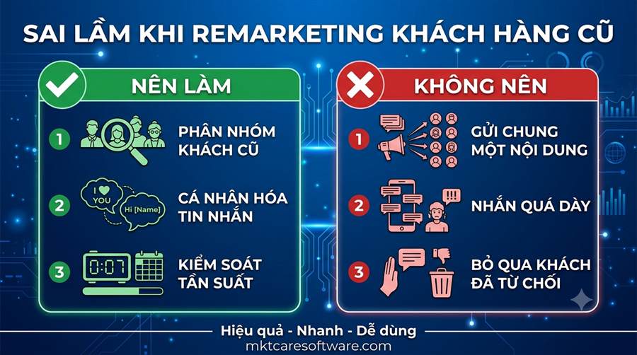 sai lầm khi remarketing khách hàng cũ 2026