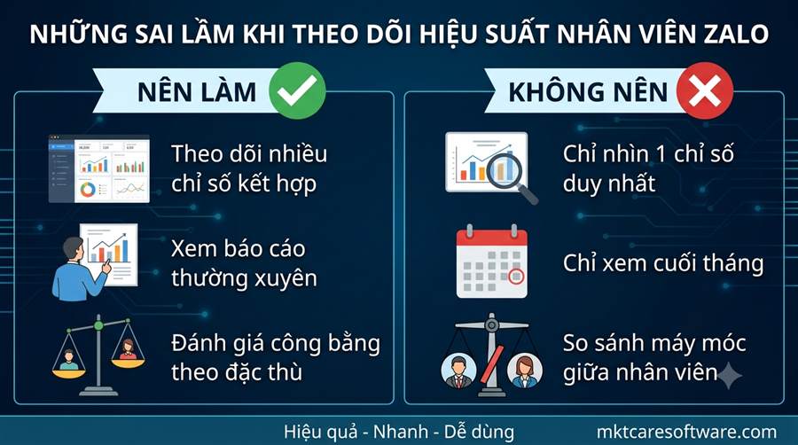 phần mềm báo cáo hiệu suất nhân viên zalo 2026